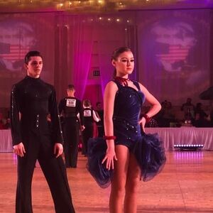 Elegant Blue Dance Dress